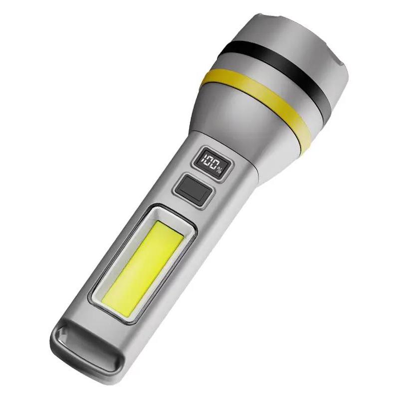 Фонарь CH-24084-TG+COB Type-C Grey (10887)