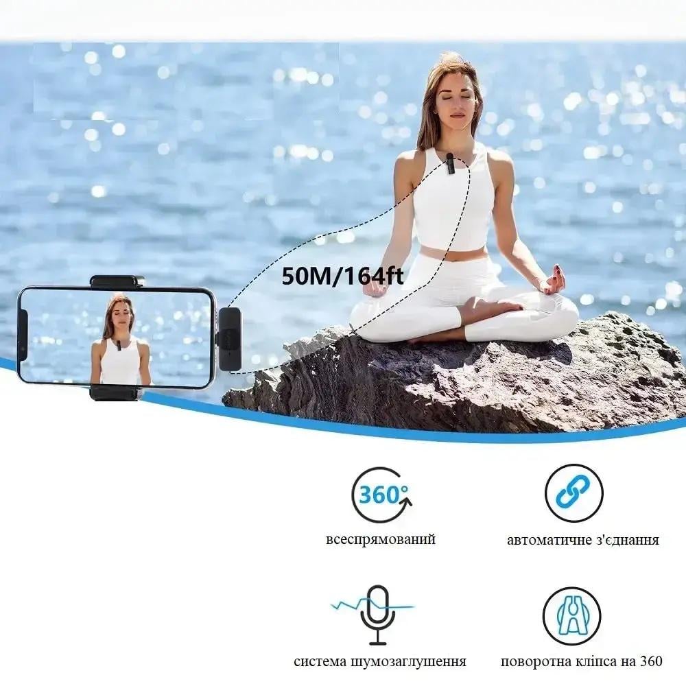 Микрофон беспроводной петличный Boya BY-V2 с разъемом iOS - фото 7 Микрофон беспроводной петличный Boya BY-V2 с разъемом iOS - фото 7