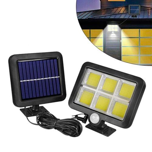 Уличный LED фонарь светильник на солнечной батарее, 120 COB IP65, настенный