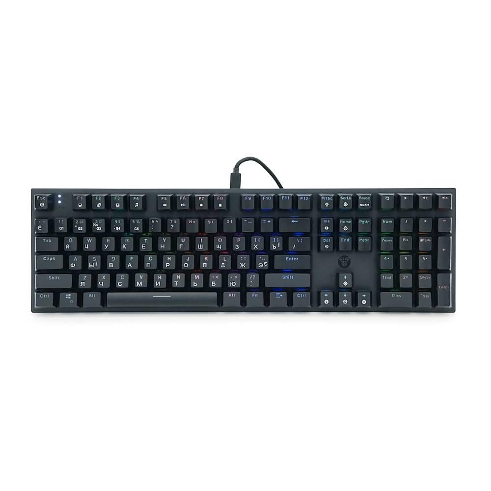 Клавіатура USB Fantech MK855RGB Eng/Укр/Рус Black (30450)