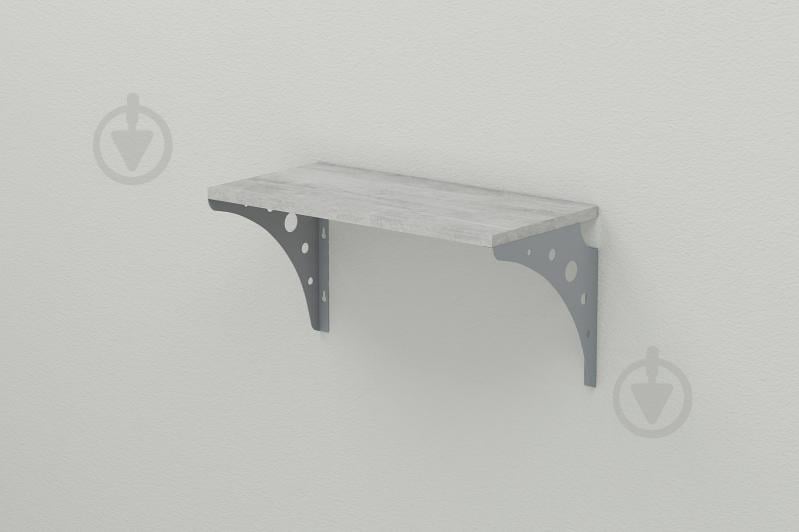 Полка настенная Ferrum-decor Ханди 2 240x500x240 металл Серый ДСП Урбан Лайт 16 мм (XND0021)