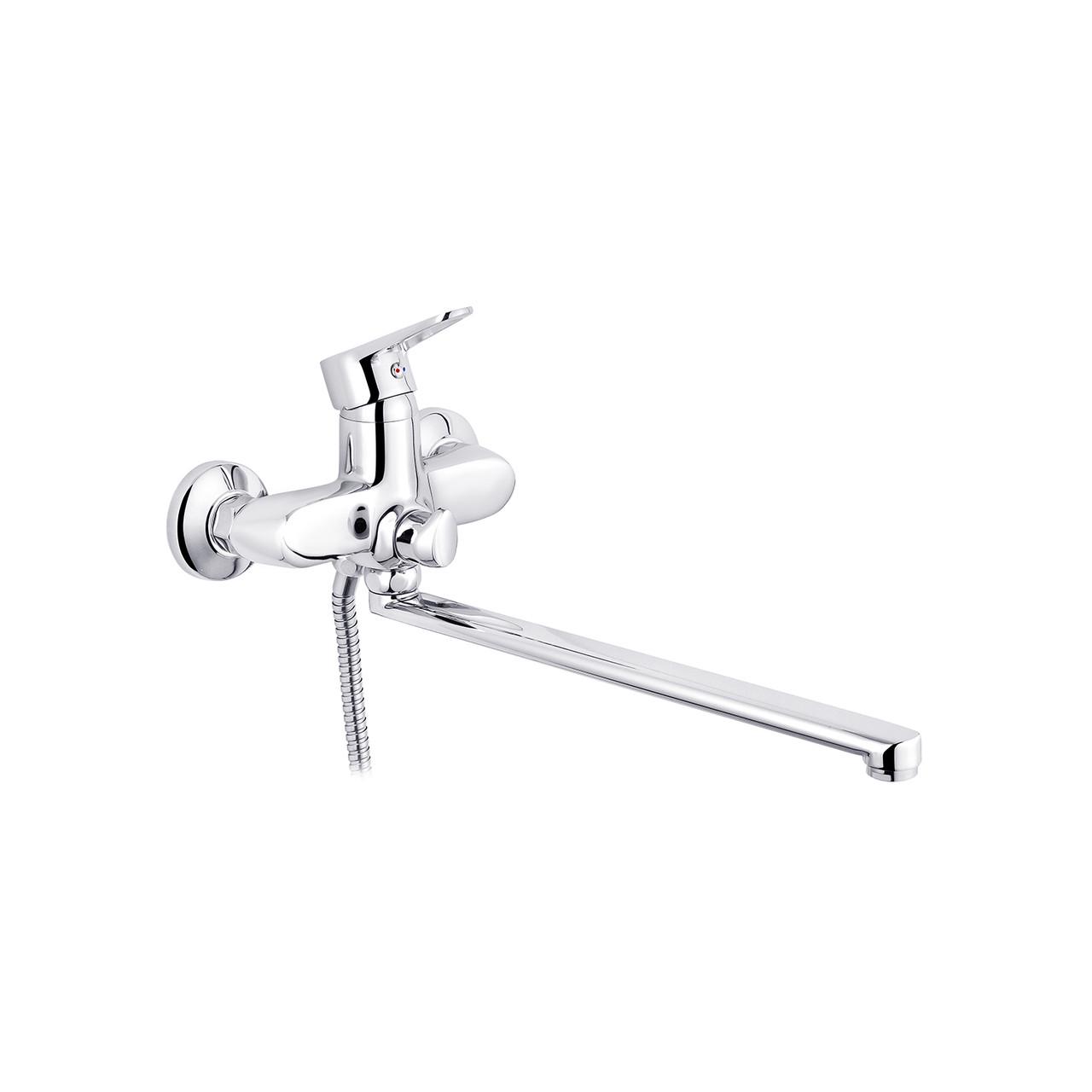 Змішувач для ванни Kroner KRM Elbe C071 з душовим гарнітуром Хром (CV016437) - фото 2