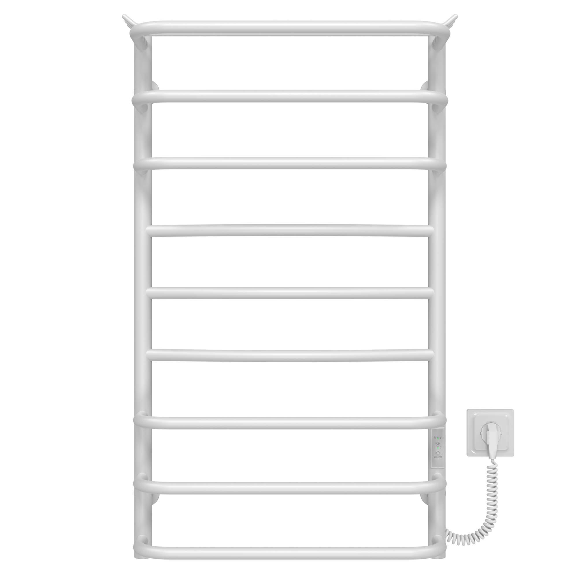 Полотенцесушитель электрический Deffi Юность П9 WD03 правое подключение нержавеющая сталь 500x900 мм Белый (C.YU.90.50.9.EWR3)