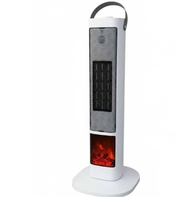 Тепловентилятор VEN-1368 колонного типа 20 м2 1000-2000 Вт Белый (31572744)