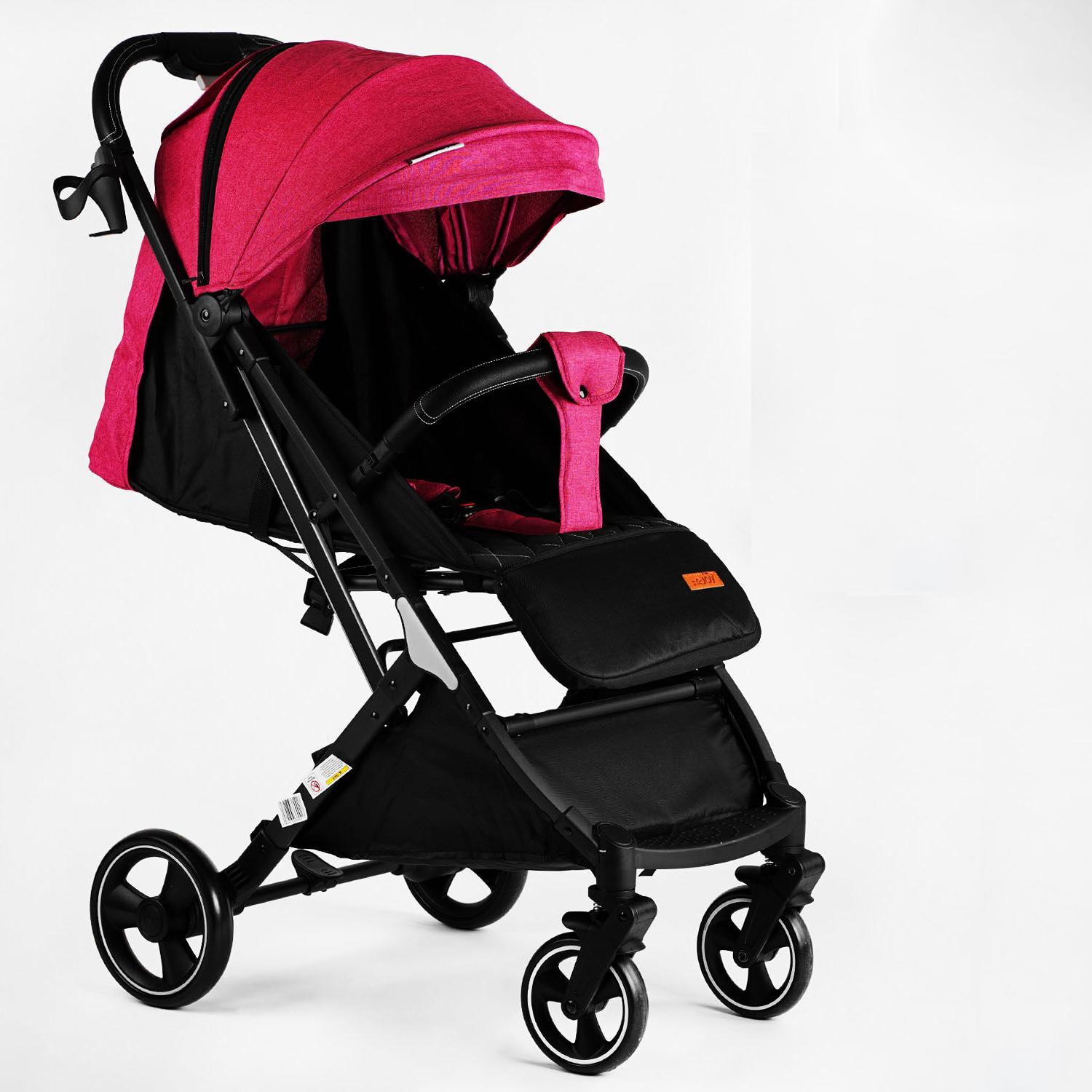Коляска дитяча прогулянкова Joy Comfort сталево-алюмінієва рама футкавер Pink (118432)