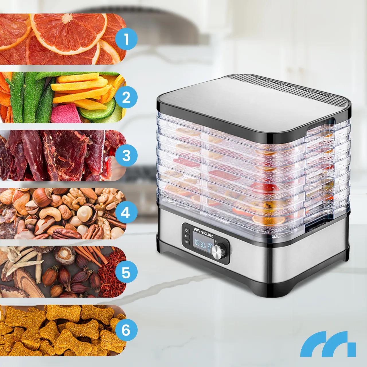 Сушилка электрическая Maltec PerfectDry с регулировкой температуры и таймером 450W 14,4 л (PD450) - фото 10