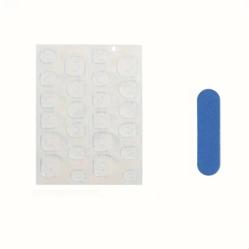 Ногти накладные френч Бабочка с сердечками квадрат средней длины с клеевыми стиками 24 шт. Белый с розовым (3000003697) - фото 8 Ногти накладные френч Бабочка с сердечками квадрат средней длины с клеевыми стиками 24 шт. Белый с розовым (3000003697) - фото 8