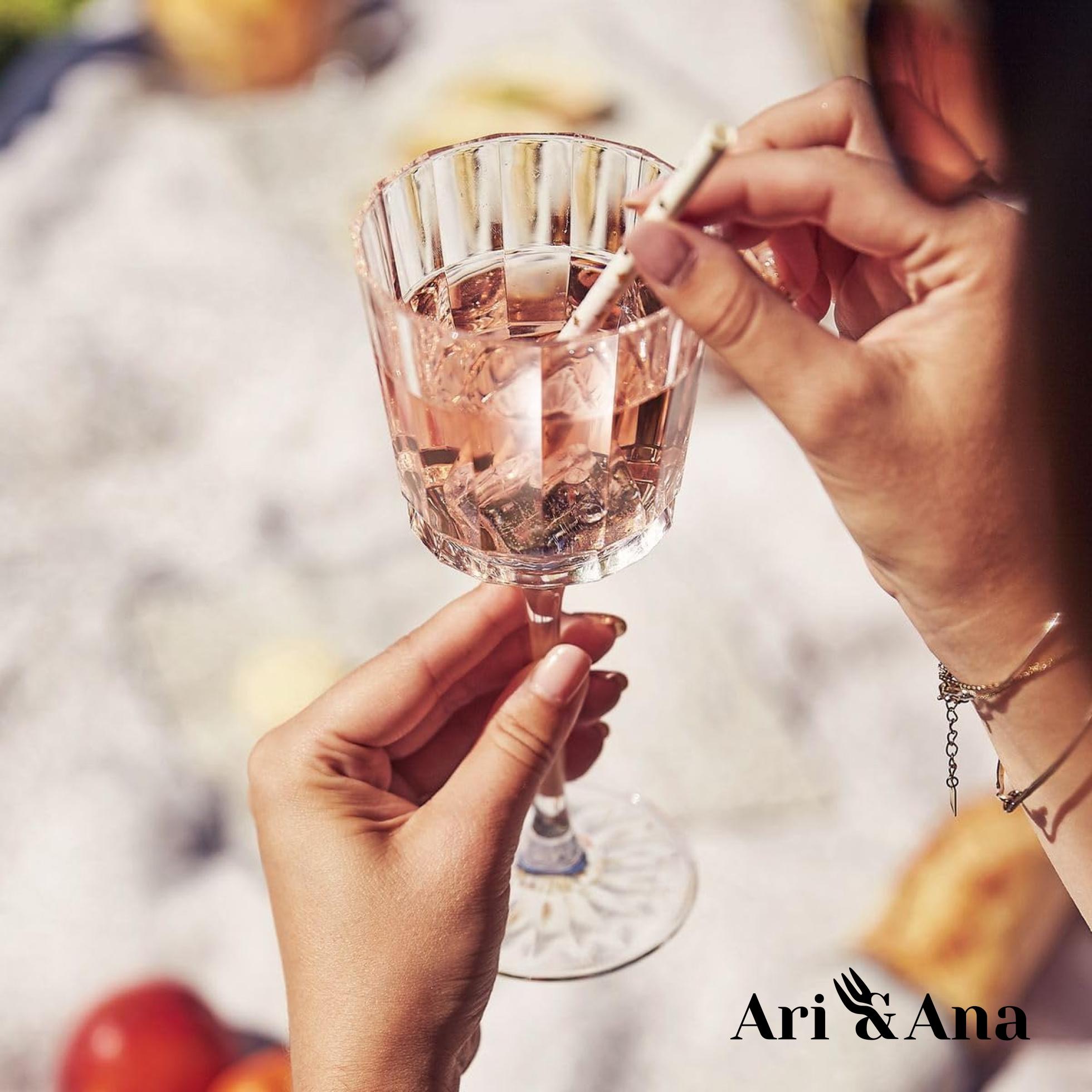 Бокалы для вина и коктейлей Ari&Ana 2х350 мл Прозрачный (24523389) - фото 9 Бокалы для вина и коктейлей Ari&Ana 2х350 мл Прозрачный (24523389) - фото 9