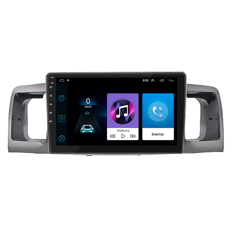 Магнитола штатная 9" Lesko для Toyota Corolla IX E120 E130 2003-2007 1/16Gb/ Wi-Fi