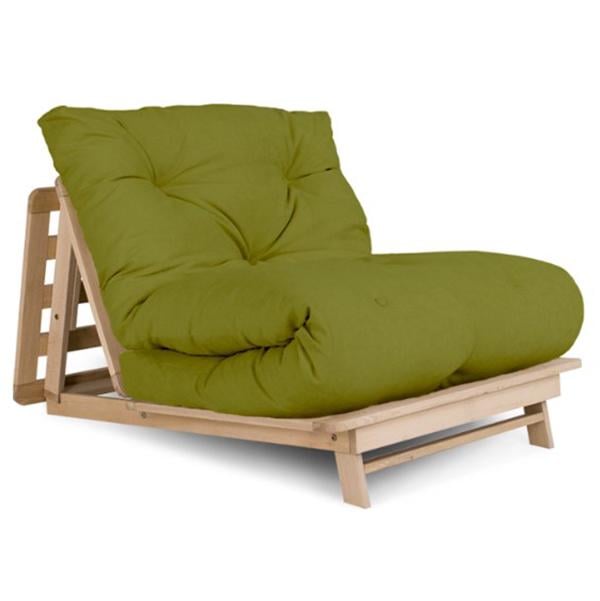 Кресло-футон Woodman Layti-90 раскладное из массива дерева Бук/Зеленый