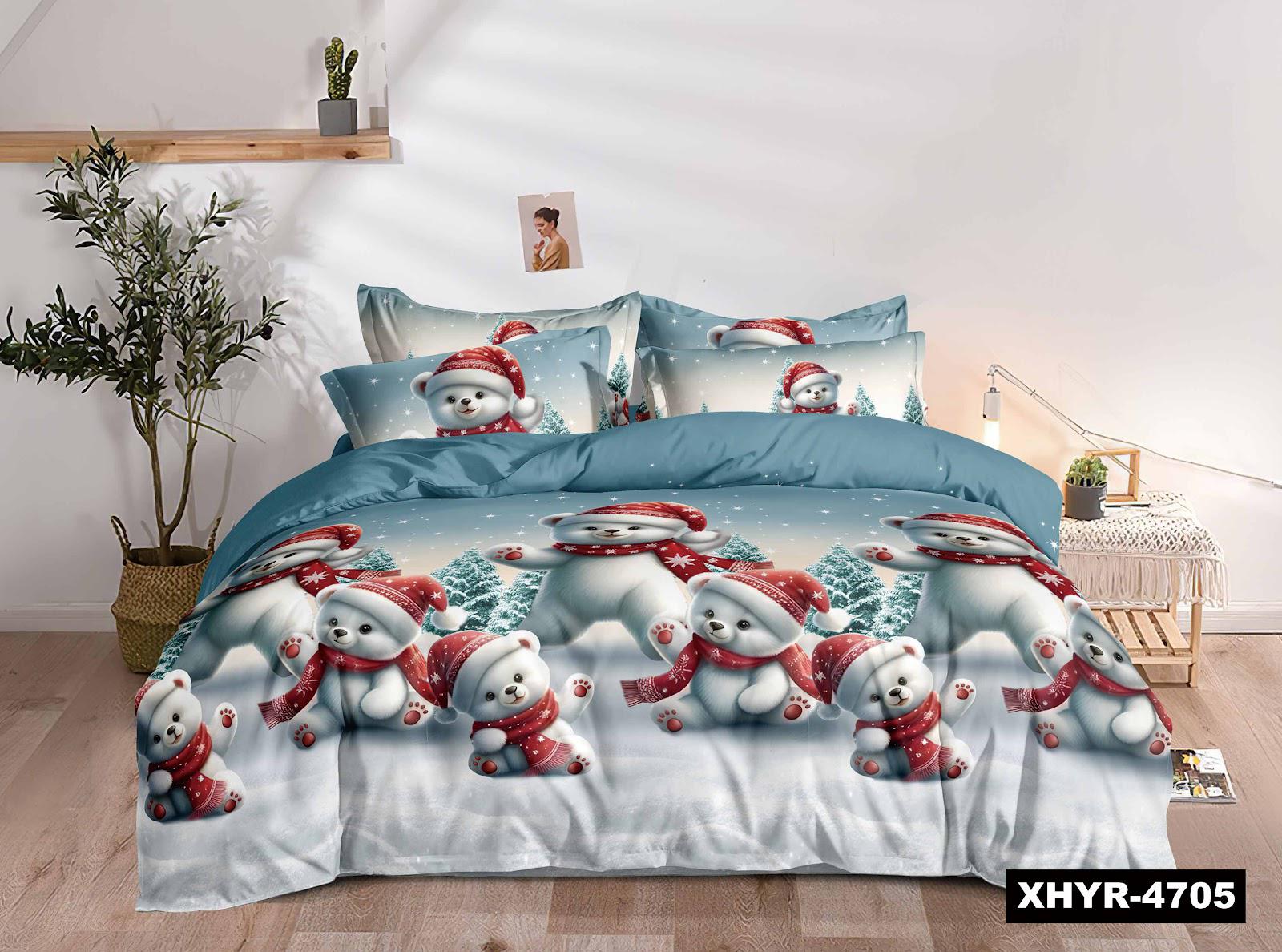 Комплект постельного белья байка двуспальный 180x220 см 70х70 см Разноцветный (4705)