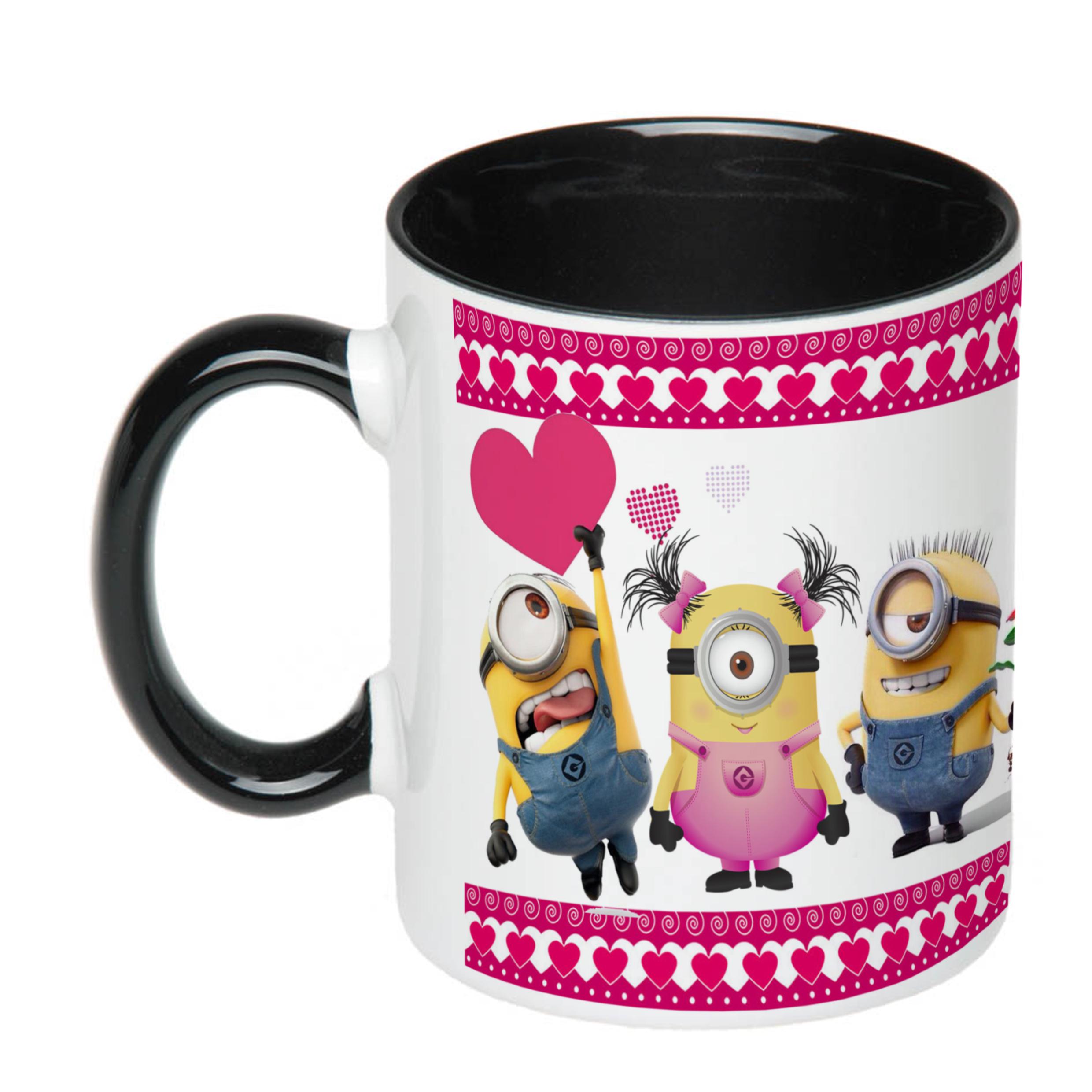 Чашка с печатью "Назаренко Марія, з 8 березня!" 330 мл Черный (23762)