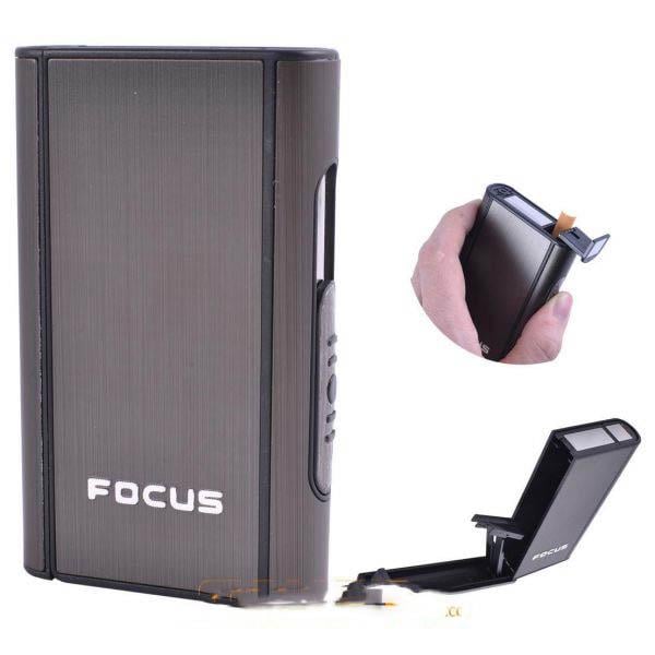 Портсигар Sharkin на 10 цигарок з викидачем (№XT-4937 Black)