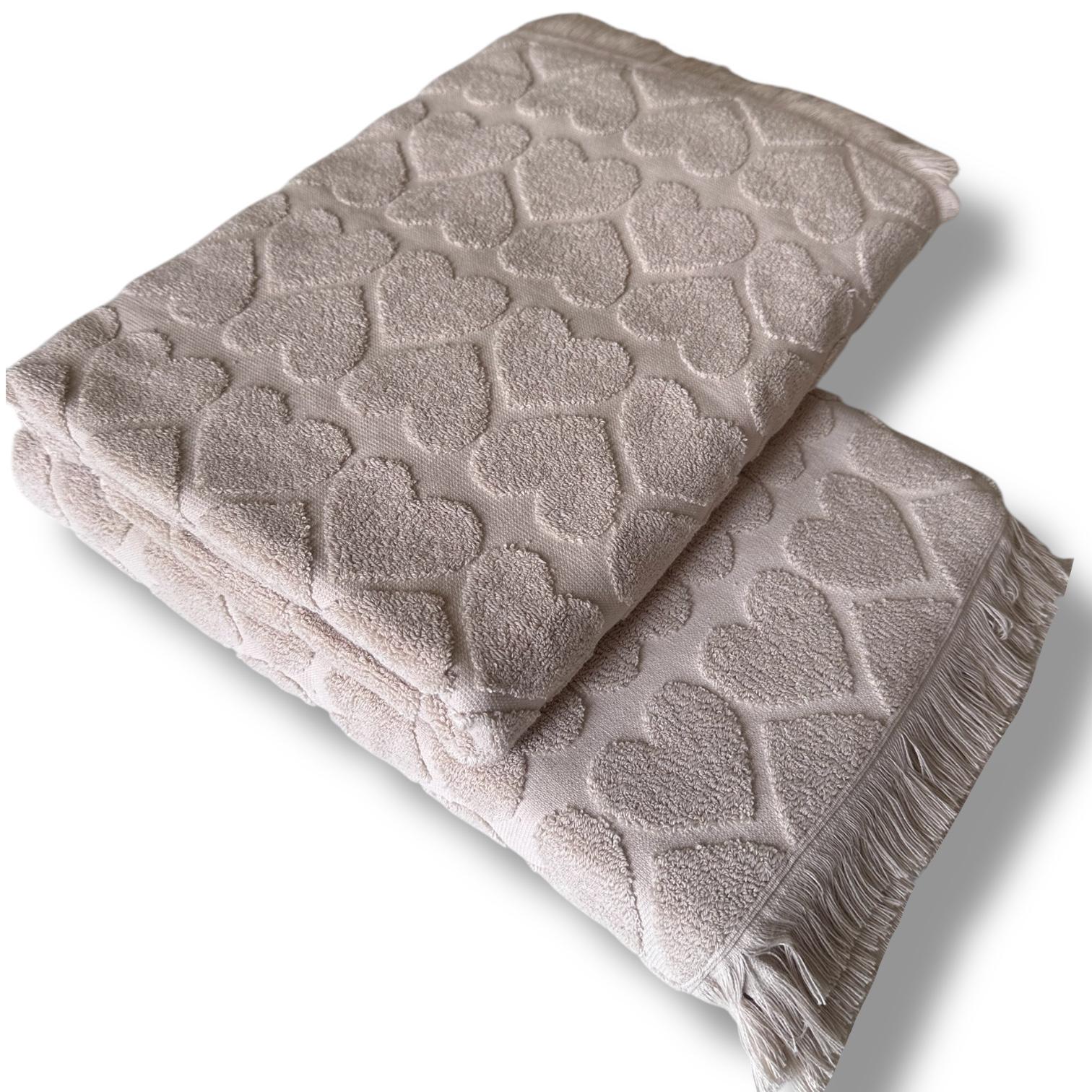 Полотенце махровое Malloory Home 70x140 см Бежевый (8901-1) - фото 2