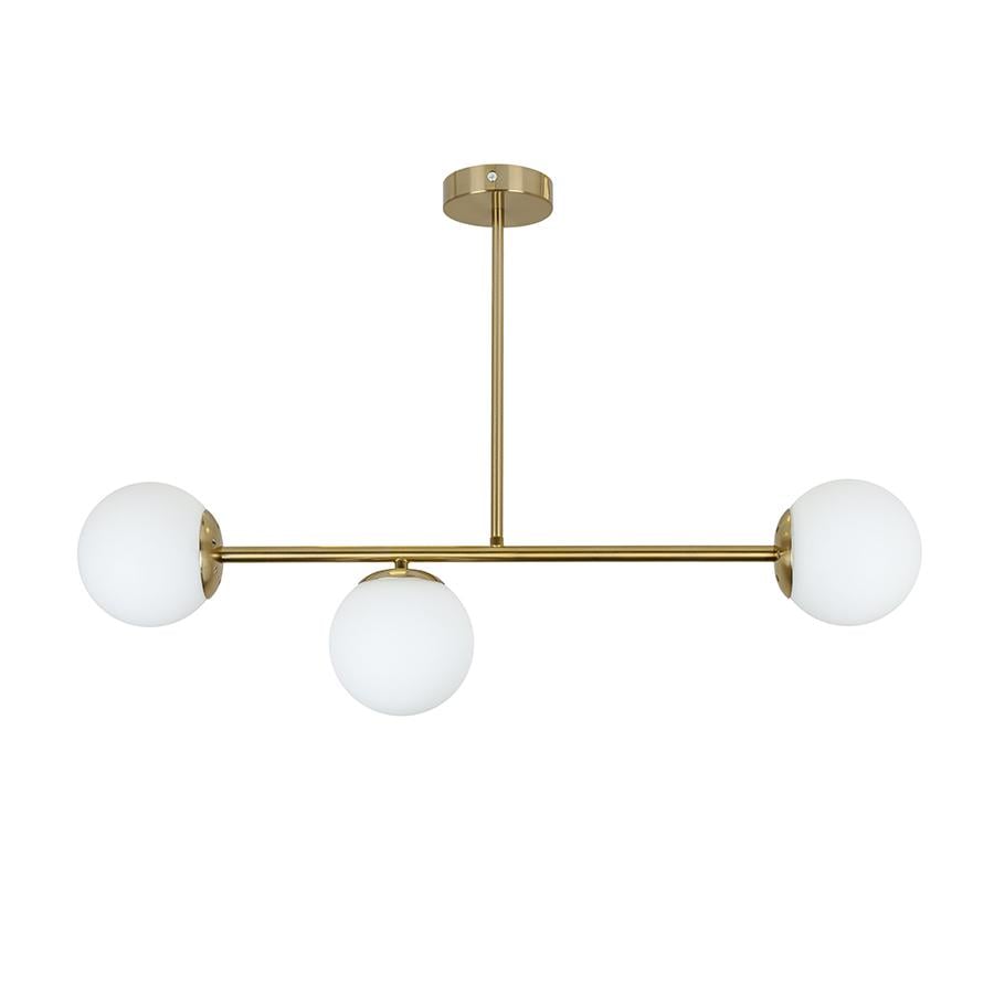 Люстра потолочная молекула Levistella 7529825-3 BRZ/WH Бронзовый/Белый 