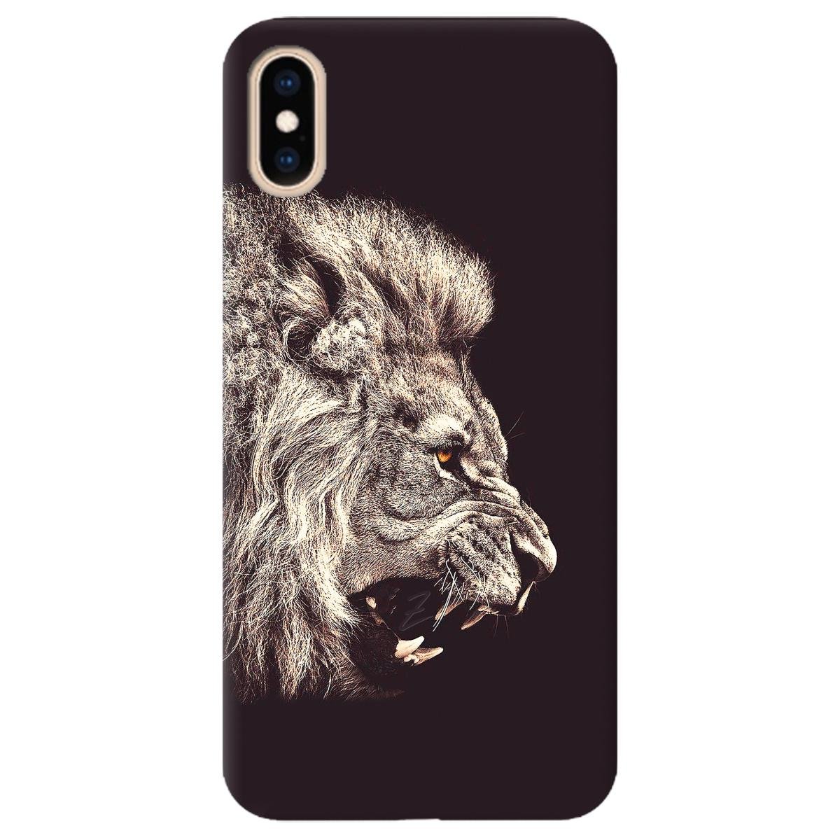 Силиконовый чехол Zorrov для Apple iPhone XS Max - LION (11210040206052242)