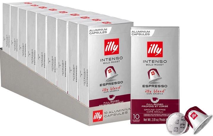 Набор из кофе Nespresso ILLY Intenso в капсулах 10 уп. (35370859)