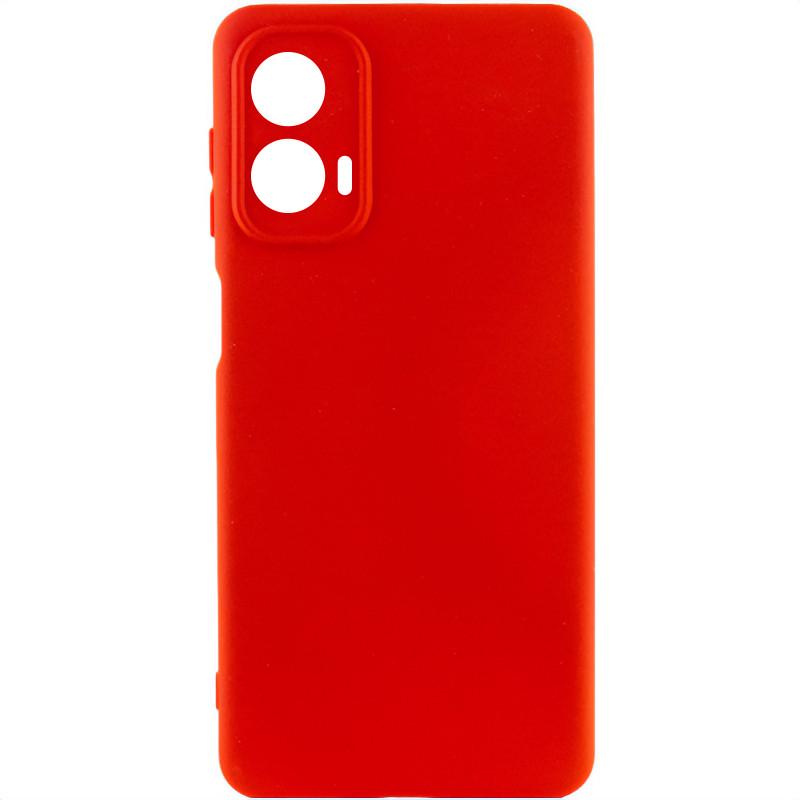 Противоударный чехол Silicone Cover Lakshmi Full Camera (AA) для Motorola Moto G24 красный