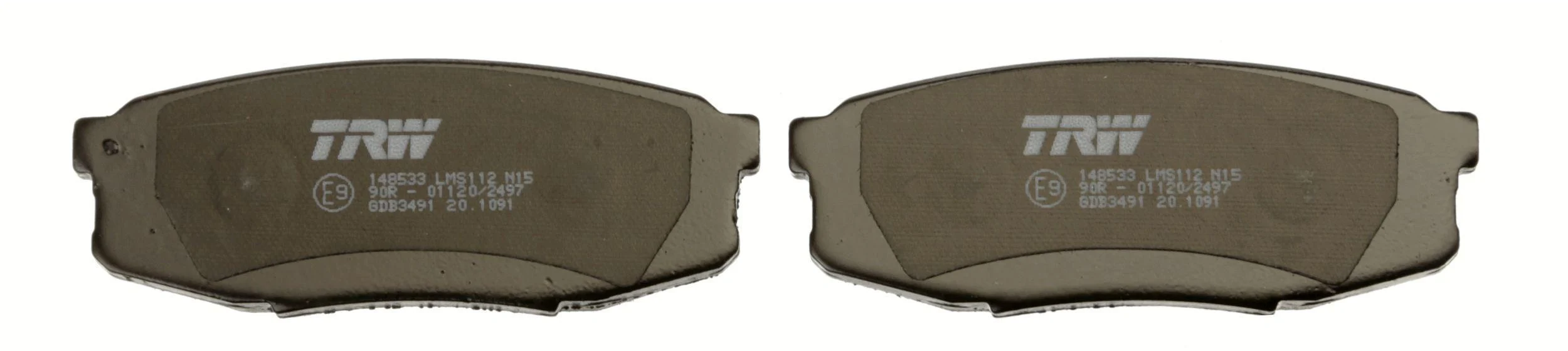 Комплект тормозных накладок для дисковых тормозов TRW GDB3491
