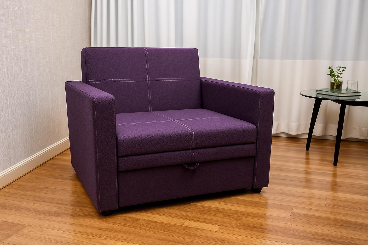 Диван-кресло мягкий раскладной Tobi Sho Максиан рогожка Bahama 1140х850х830 мм 47/Фиолетовый - фото 2 Диван-кресло мягкий раскладной Tobi Sho Максиан рогожка Bahama 1140х850х830 мм 47/Фиолетовый - фото 2