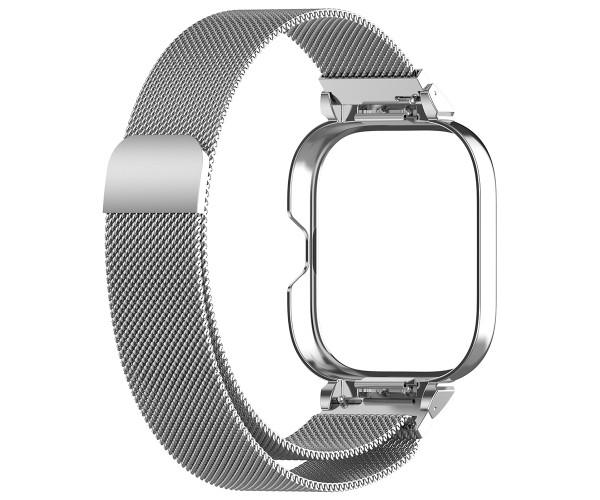 Ремешок Milanese Magnetic для Xiaomi Redmi Watch 4 Серебристый