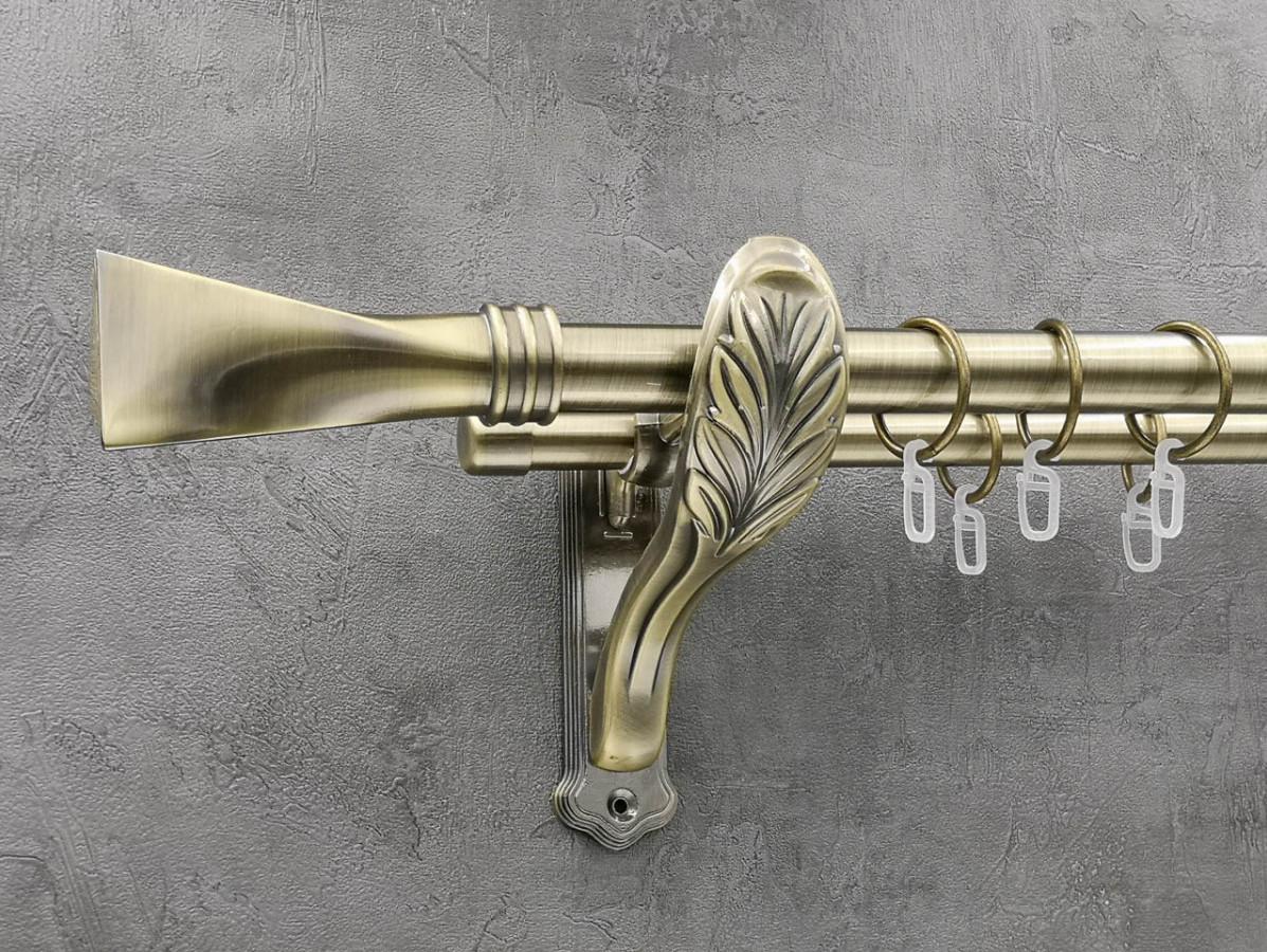 Карниз Quadrum Свінг гладка штанга подвійний ретро 25/19 мм 300 см Антик (262048281) - фото 1 Карниз Quadrum Свінг гладка штанга подвійний ретро 25/19 мм 300 см Антик (262048281) - фото 1