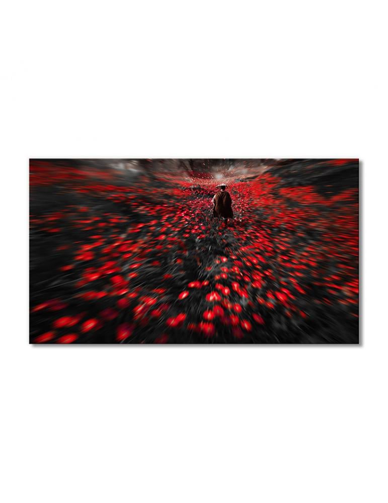 Картина модульная Поле в красных тонах 1 модуль 40х60 см