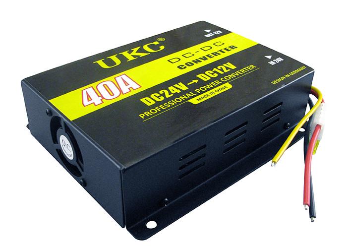 Автомобильный конвертер UKC DC/DC 24V-12V 40A до 480 Вт Черный