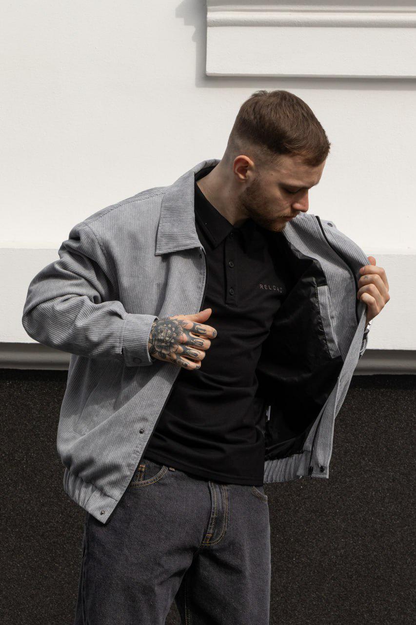 Куртка чоловіча демісезонна Snood вельветова L Сірий (26496/1/3) - фото 3 Куртка чоловіча демісезонна Snood вельветова L Сірий (26496/1/3) - фото 3