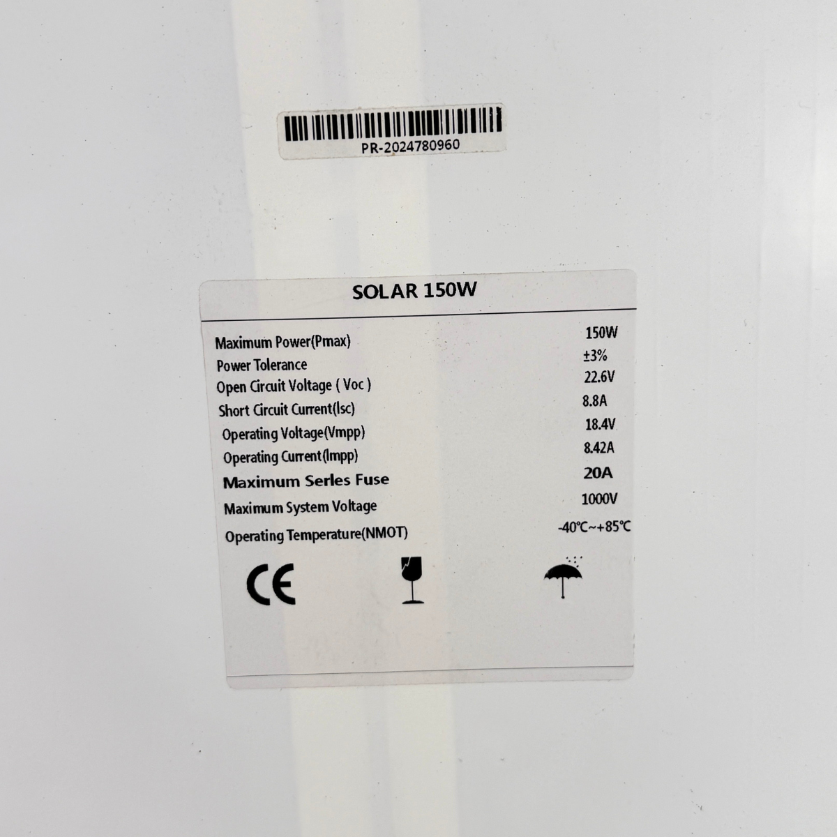 Солнечная панель монокристаллическая Solar Panel портативная 150 Вт (HI-150W) - фото 6 Солнечная панель монокристаллическая Solar Panel портативная 150 Вт (HI-150W) - фото 6