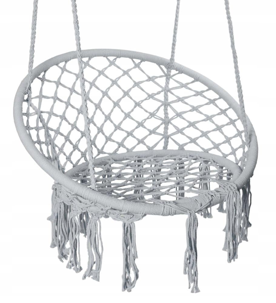 Кресло-гамак подвесное бразильское Bonro B-092 120 кг Серый - фото 9 Кресло-гамак подвесное бразильское Bonro B-092 120 кг Серый - фото 9