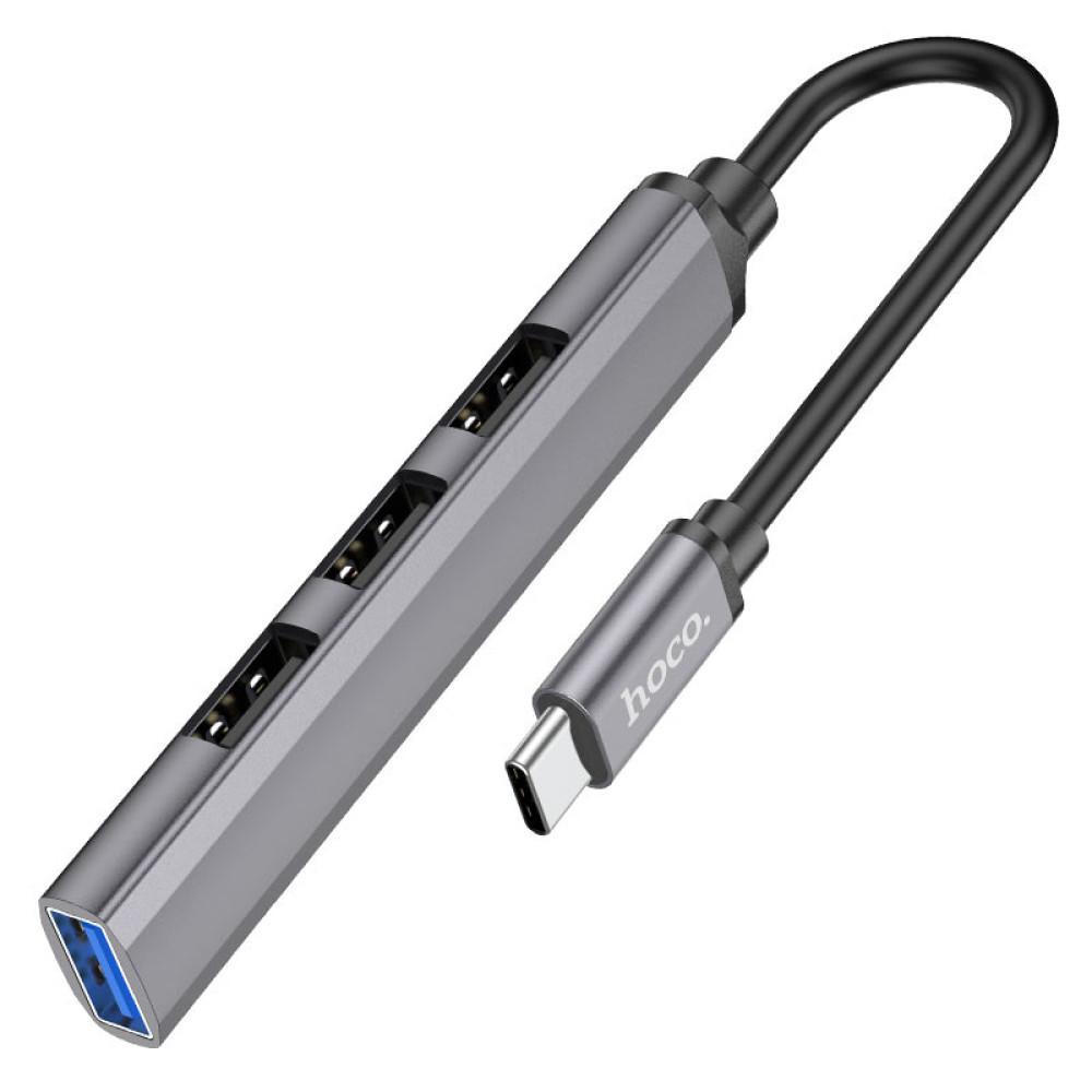 USB-хаб Hoco HB26 4в1 Type-C to USB (14421994)