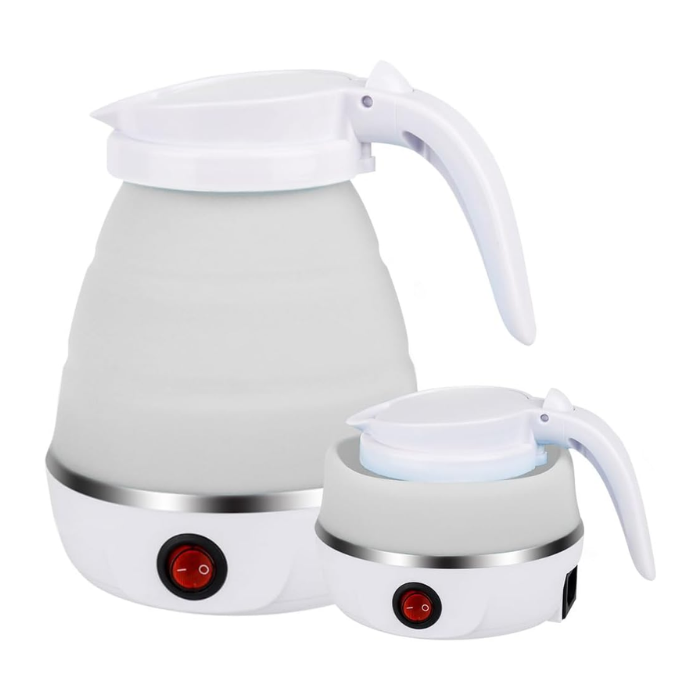 Электрочайник складной Electric Kettle EK-2354 силиконовый туристический Белый (15450624) - фото 7