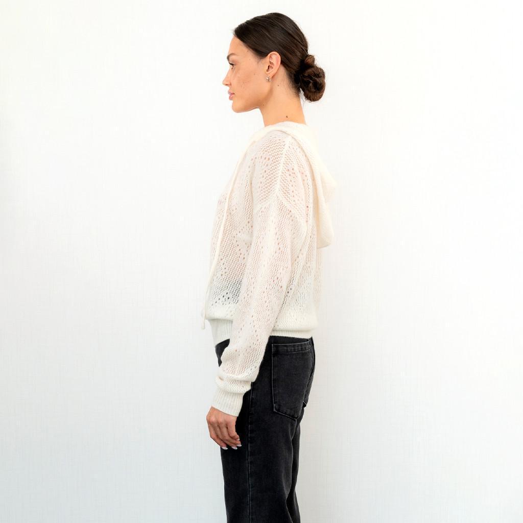 Светр жіночий з капюшоном Loro Piana S Білий (2797308627) - фото 5 Светр жіночий з капюшоном Loro Piana S Білий (2797308627) - фото 5