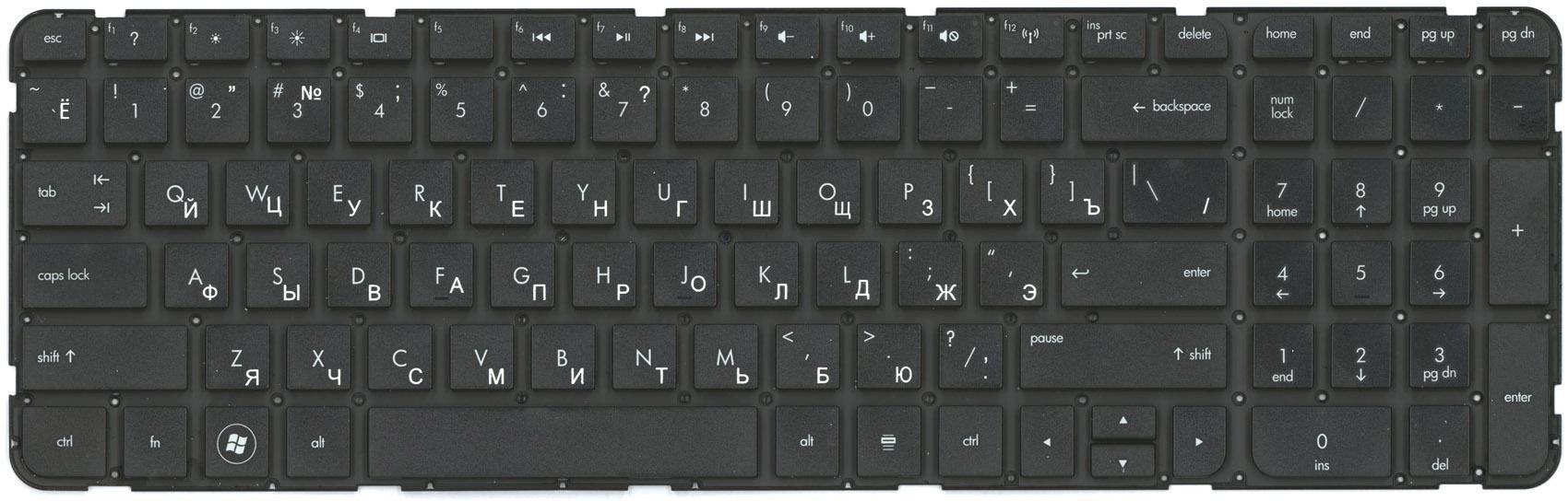 Клавиатура для ноутбука HP Pavilion G6-2000 Black