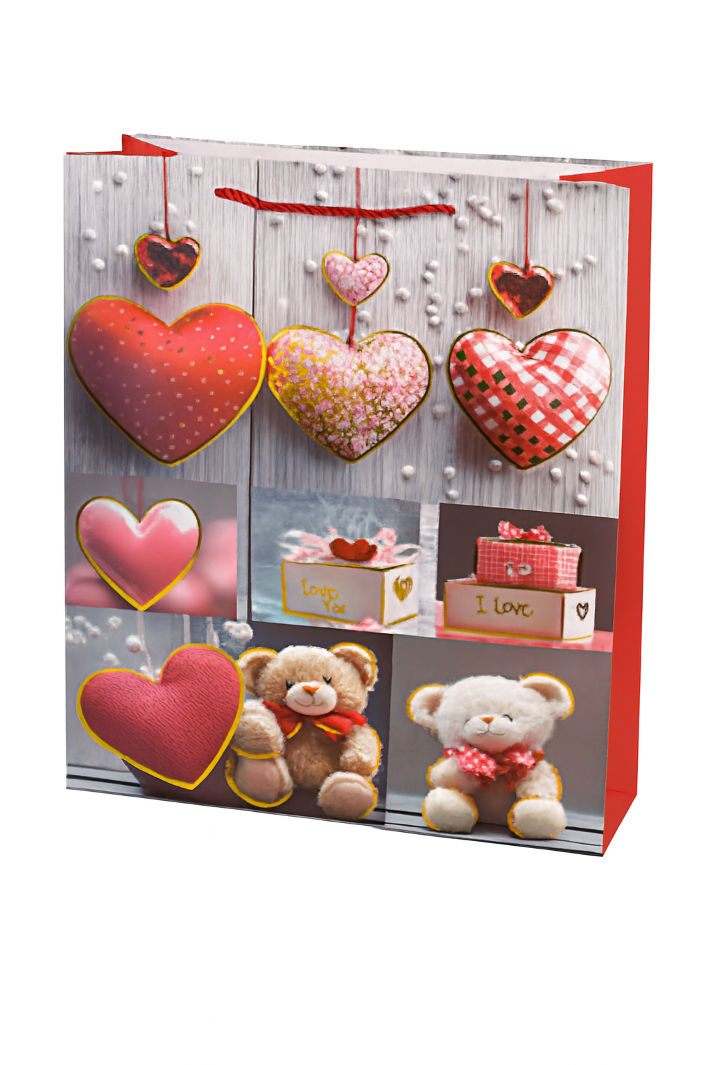 Подарочный пакет Love R34451-M 26х32х10 см Красный с белым/Розовый (31330593) Подарочный пакет Love R34451-M 26х32х10 см Красный с белым/Розовый (31330593)
