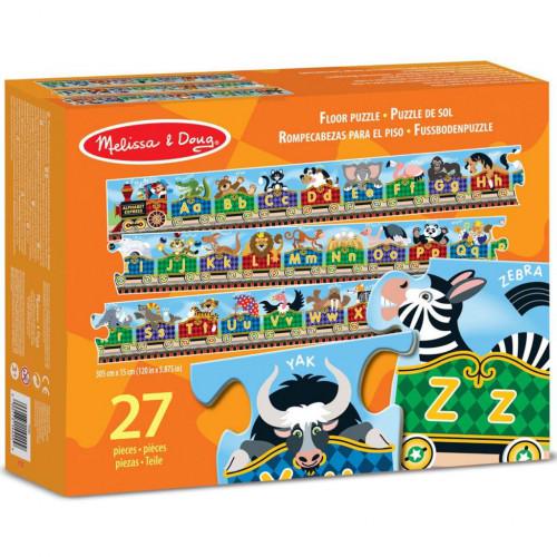 Развивающая игрушка Melissa&Doug паровозик Алфавит 27 пр. (MD4420)