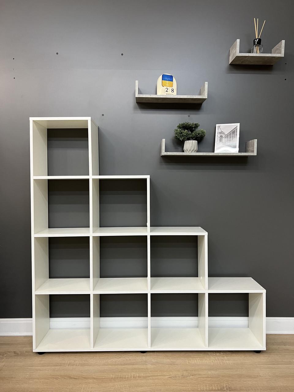 Стелаж на 10 комірок А-5 1400/1425/252 мм Білий - фото 7 Стелаж на 10 комірок А-5 1400/1425/252 мм Білий - фото 7