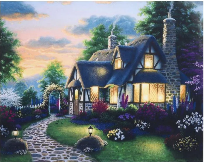 Алмазна мозаїка за номерами Josef Otten Будиночок 60669 30x40 см (MTT-178067)