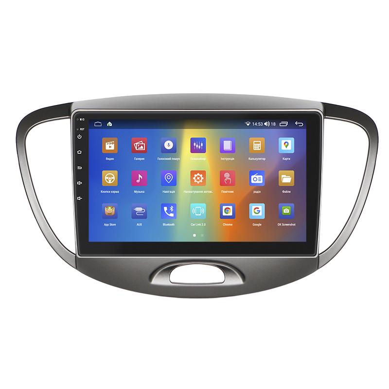 Автомагнитола штатная Lesko CarPlay/4G/Wi-Fi/GPS для Hyundai i10 I 2007-2013 2/32Gb 9" (1747630783) - фото 2