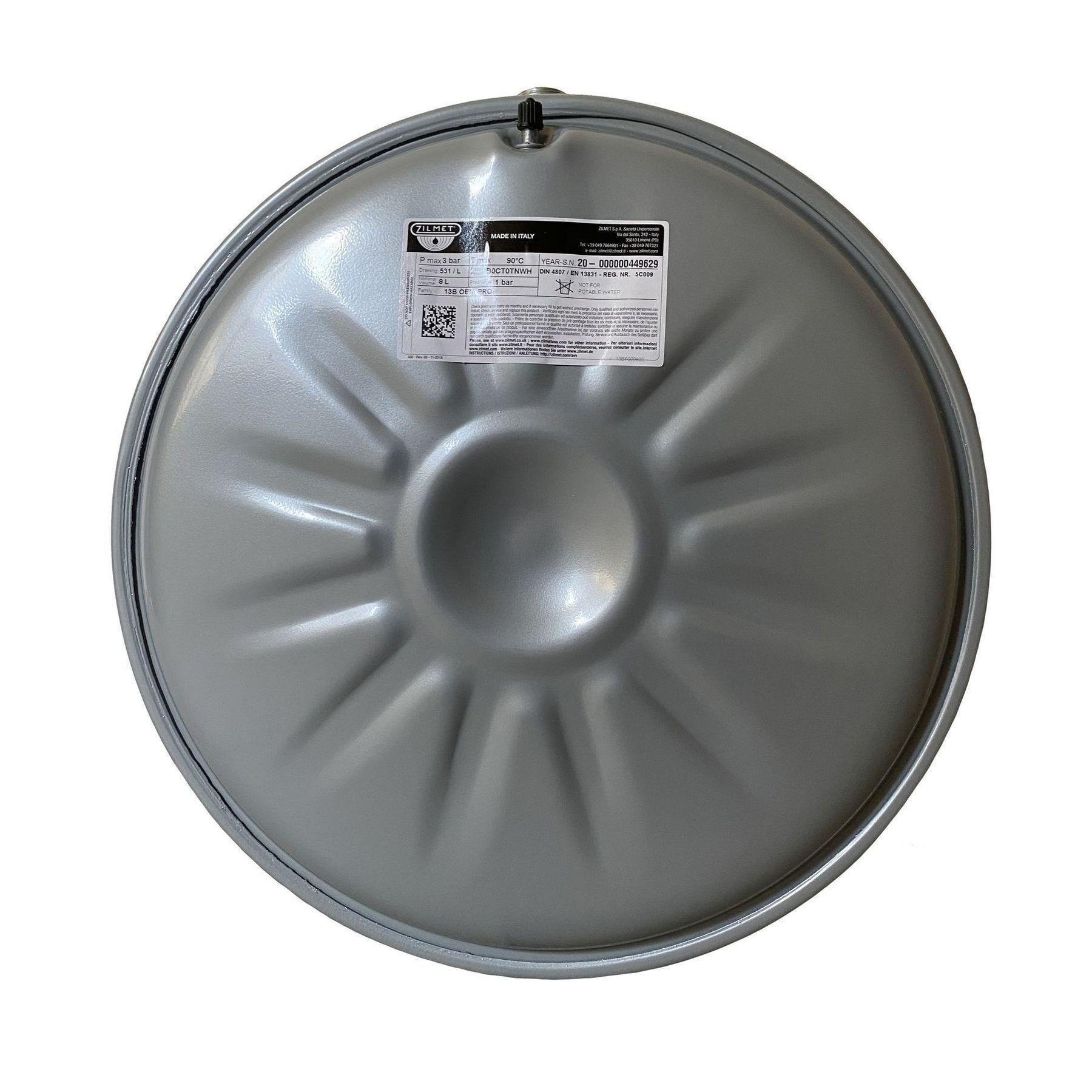 Бак Zilmet oem-pro для монтажу в котли плоский 531 8 л 3 bar рифлений 13B6000848 (000001510)