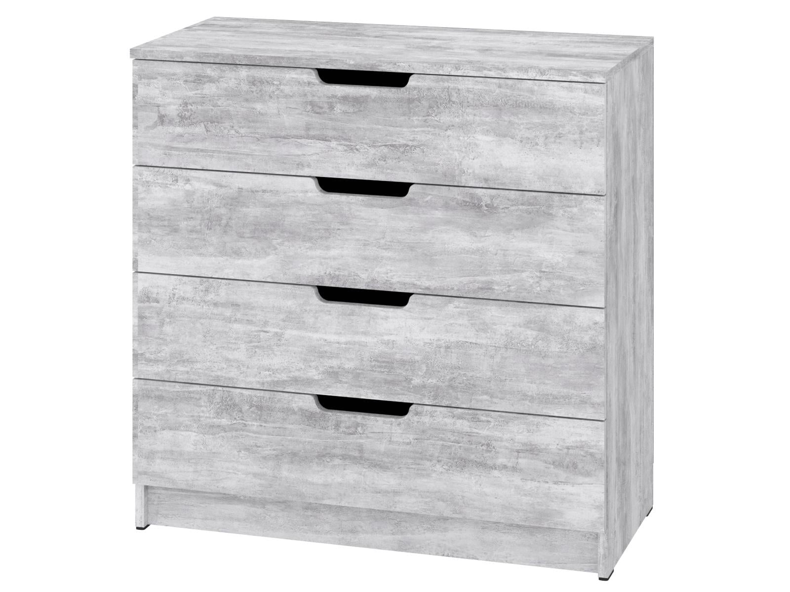 Комод с ящиками PEHOTIN ЭКО К-4 ДСП 80х38х80 см Бетон (PN-100554)