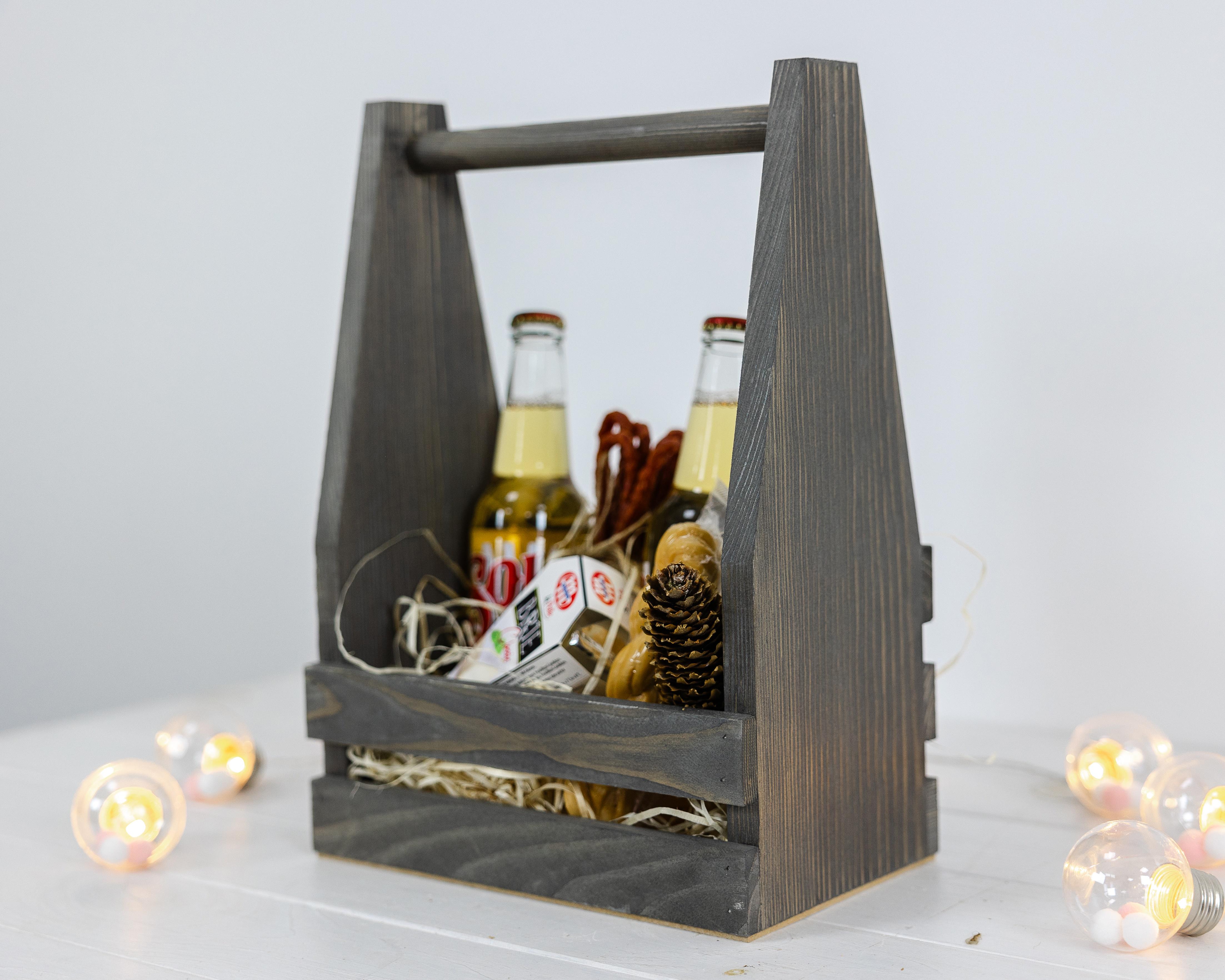 Ящик подарунковий дерев'яний Happy box Темно-сірий (0002133) - фото 6 Ящик подарунковий дерев'яний Happy box Темно-сірий (0002133) - фото 6