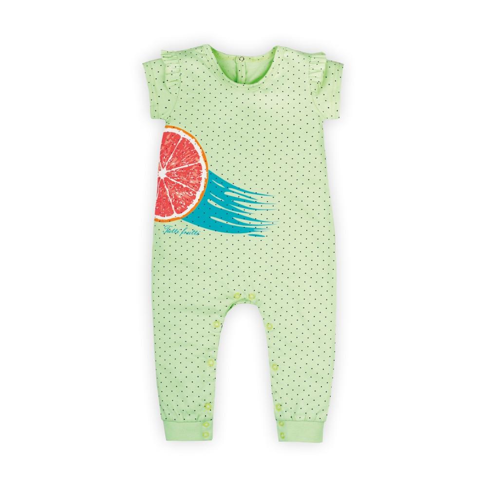 Комбінезон дитячий для дівчинки Gabbi Тутті-Фрутті тонкий бавовняний 80 см Салатовий (12104) Комбінезон дитячий для дівчинки Gabbi Тутті-Фрутті тонкий бавовняний 80 см Салатовий (12104)