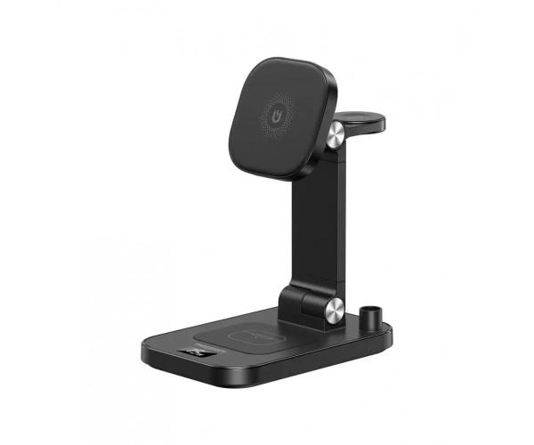 Устройство зарядное беспроводное Xo TK23 15W 4в1 Black