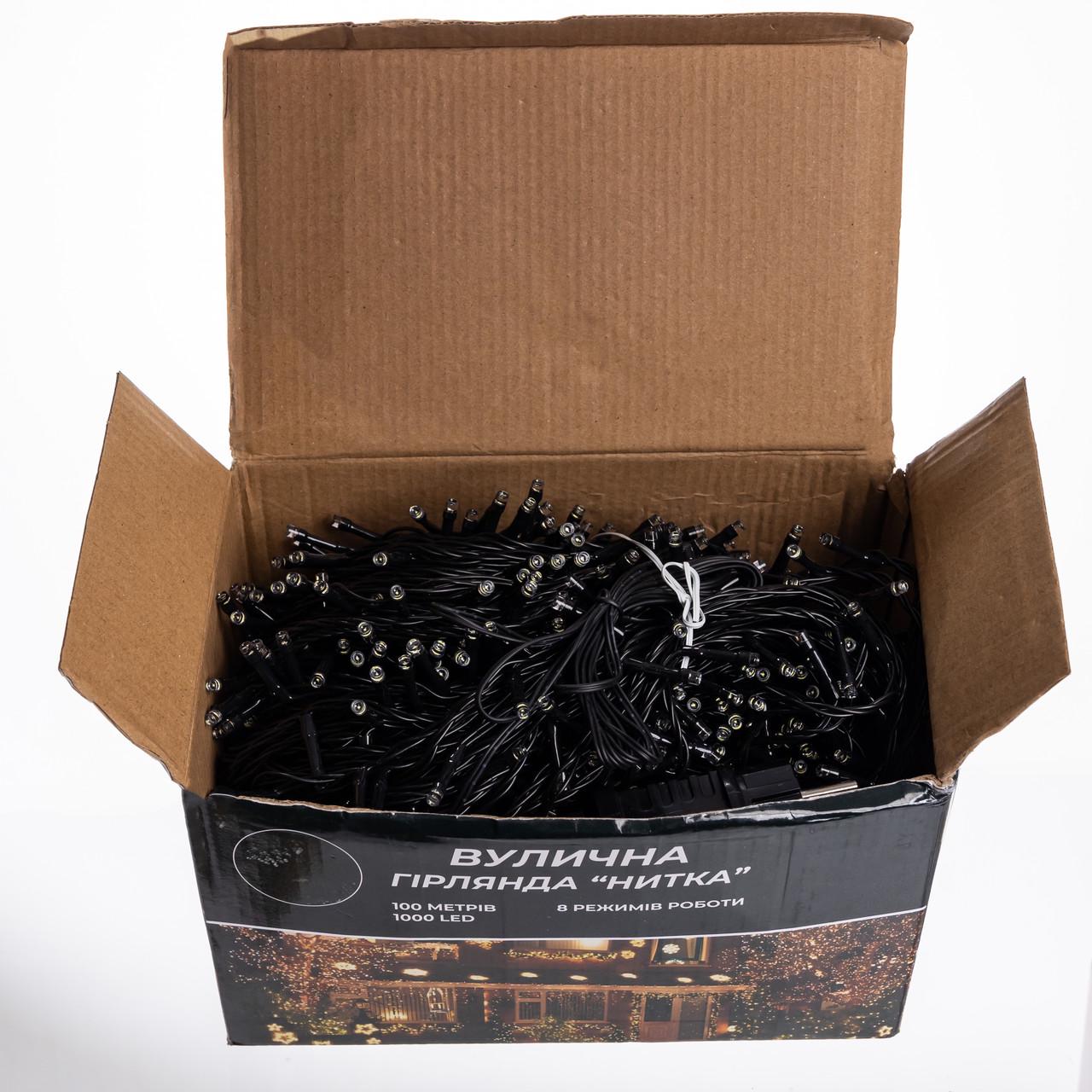 Гірлянда вулична Різдвяна фея CF1000L100MBW 100 м 1000 LED Чорний/Білий (29912773) - фото 2 Гірлянда вулична Різдвяна фея CF1000L100MBW 100 м 1000 LED Чорний/Білий (29912773) - фото 2