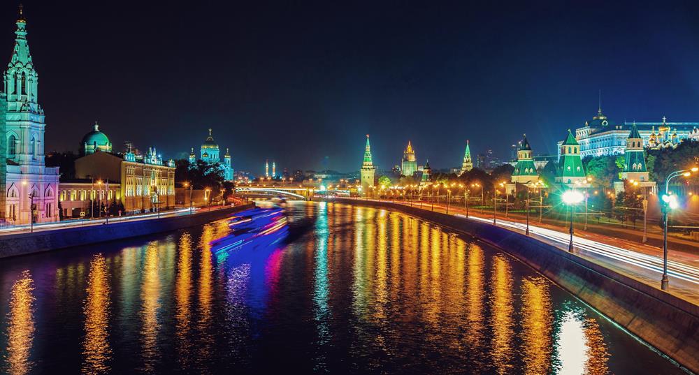 Картина Ночной город PR219 35х55 см