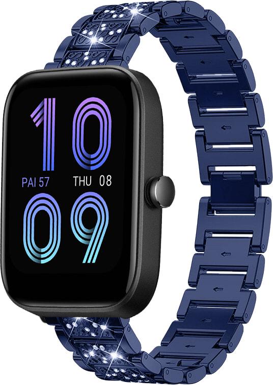 Браслет металлический Glam для Amazfit Bip 3/Pro Blue (32803-28)