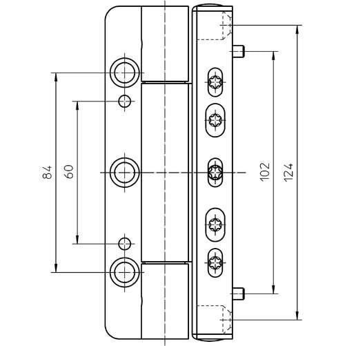 Петля дверная Simonswerk Siku RB 5015 ER MSTS 3D F9005 matt (0000319645) - фото 2