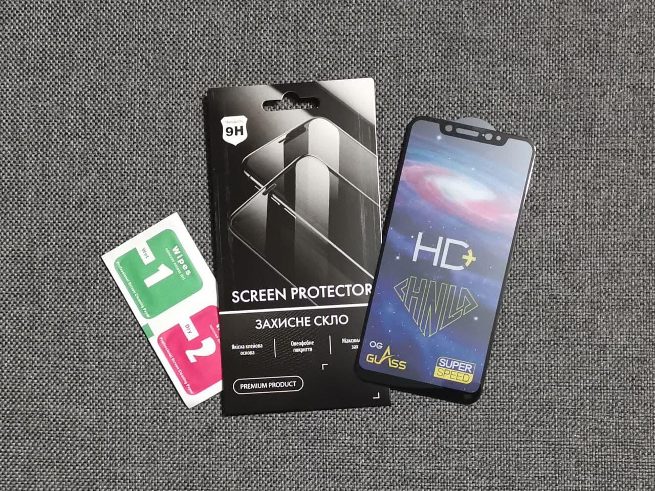 Защитное стекло OG Super Speed для Xiaomi Mi 8/Mi8/Mi8 Pro Full Glue 0,3 мм 2,5 D Черный